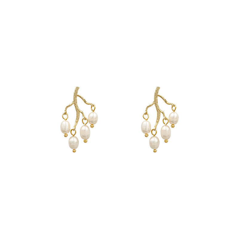 Pearl branch earrings earrings women - RB.
