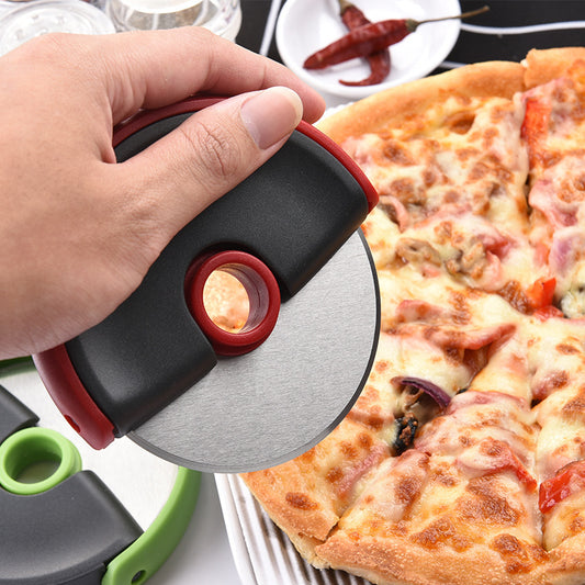 Round Handguard Roller Pizza Knife Pizza Flying Saucer Round Knife - RB.