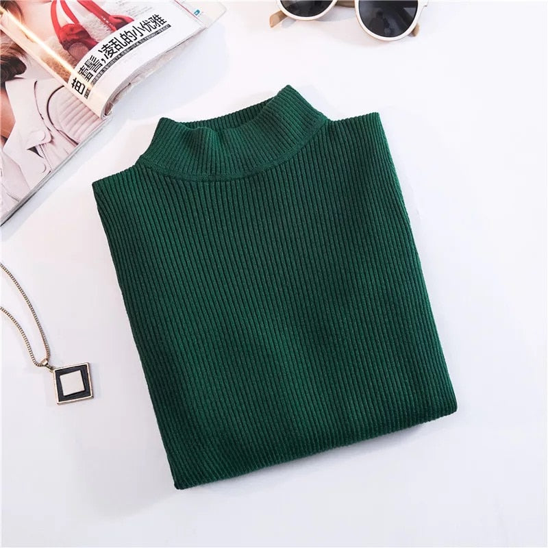 Marwin New-coming Autumn Winter Top Pull Femme Turtleneck Pullovers Sweaters Long Sleeve Slim Oversize Korean Women&#39;s Sweater - RB.