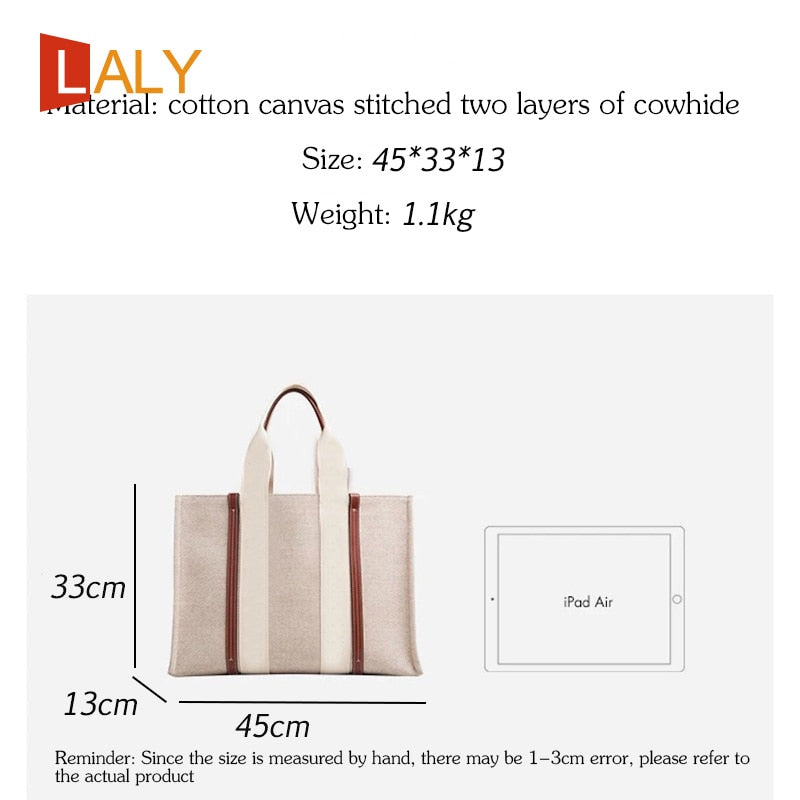 Leather Canvas Layer Bag - RB.