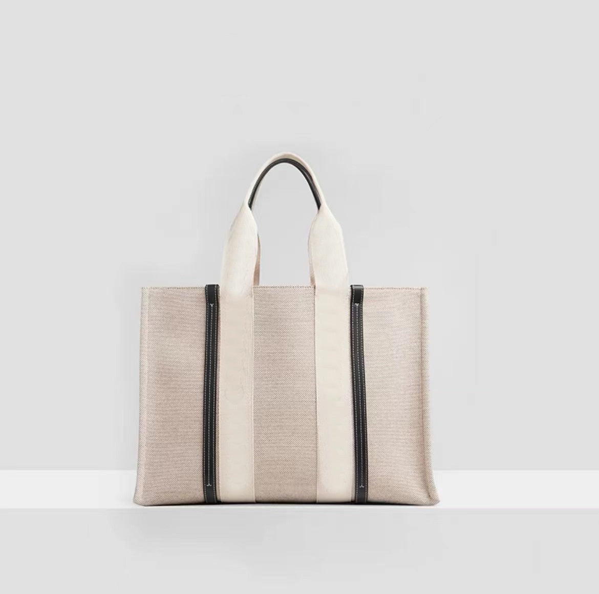 Leather Canvas Layer Bag - RB.