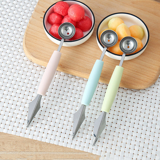 Stainless Steel Fruit Digger Ice Cream Round Spoon - RB.